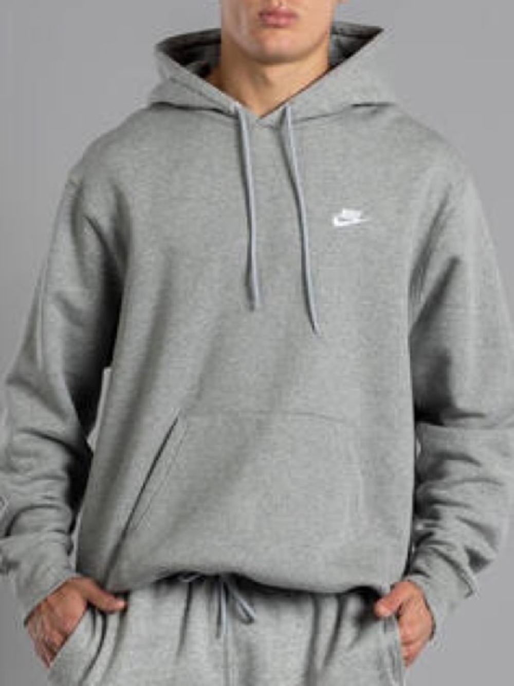 Nike Club Fleece Gray Hoodie
